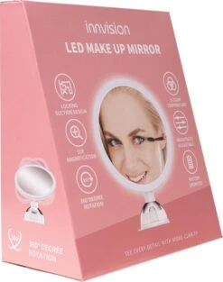 Innovision Make Up Spiegel Met Verlichting En Zuignap - 360° Verstelbaar - 10x Vergroot -Bekend Cosmetica Winkel 946x1200 2