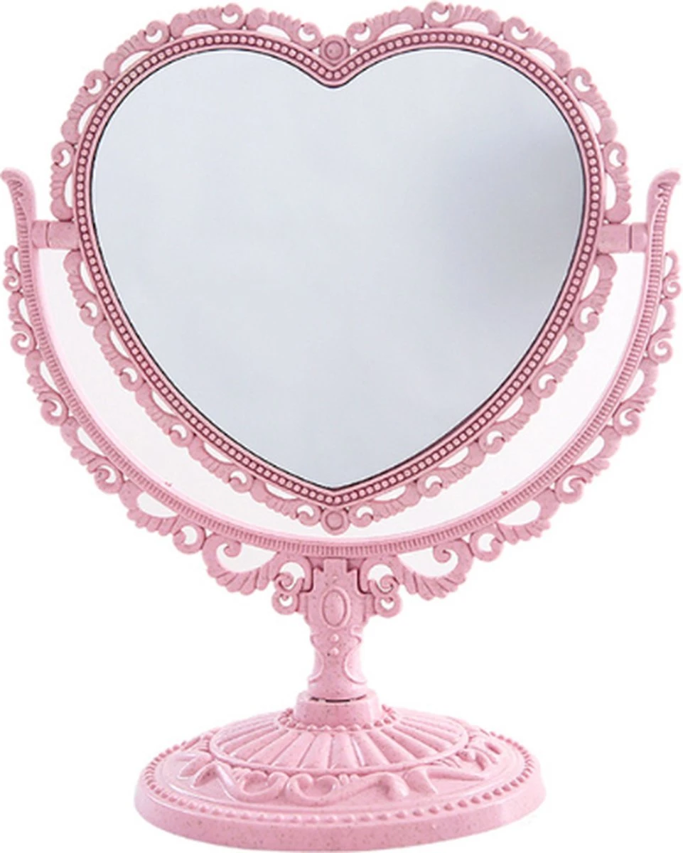 Merkloos Makeup Spiegel - Dubbelzijdig - Luxe - Draagbaar - Reis Make-up Spiegel - Roze 3 Merkloos Makeup Spiegel - Dubbelzijdig - Luxe - Draagbaar - Reis Make-up Spiegel - Roze