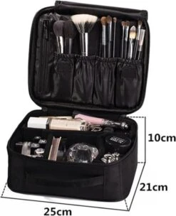 Make-up Koffer - Cosmetica Koffer - Visagie Opbergtas - Beauty Organizer Met Verstelbare Vakken - Roze 9 Make-up Koffer - Cosmetica Koffer - Visagie Opbergtas - Beauty Organizer Met Verstelbare Vakken - Roze -Bekend Cosmetica Winkel 975x1200 7