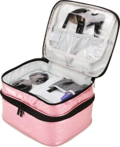 YONO Nagellak Tas - Nagelkoffer Beautycase - Cosmetica Koffer - Manicure Organizer - Roze 8 YONO Nagellak Tas - Nagelkoffer Beautycase - Cosmetica Koffer - Manicure Organizer - Roze -Bekend Cosmetica Winkel 981x1200 10