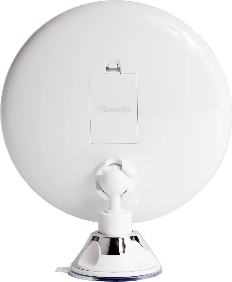 Vergroot Make Up En Scheer Spiegel Met LED Verlichting - 10x Vegroting En Natuurlijk Licht Voor Cosmetica/Scheren/Epileren - 360° Graden Verstelbare Zuignap En Wandbevestiging - Badkamer/Douche/Slaapkamer - Rond – Wit 9 Vergroot Make Up En Scheer Spiegel Met LED Verlichting - 10x Vegroting En Natuurlijk Licht Voor Cosmetica/Scheren/Epileren - 360° Graden Verstelbare Zuignap En Wandbevestiging - Badkamer/Douche/Slaapkamer - Rond – Wit - Afbeelding 7