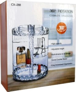 Merkloos Decopatent® Make Up Organizer - 360 Graden Draaibaar - Staande Makeup Organizer Transparant - Cosmetica - Lippenstift - Nagellak - Brushes - Kwasten - Oorbellen Etc -Bekend Cosmetica Winkel 987x1200 9