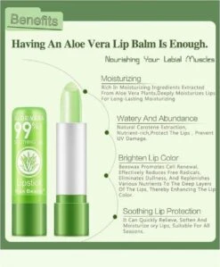 Kiss Beauty Aloë Vera Lip Gel Balm Lipstick - Kleurverandering Langdurige - Hydraterende - Lip Moisturizer Jelly Balm -Bekend Cosmetica Winkel 991x1200