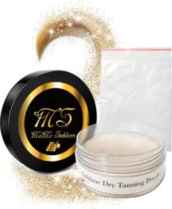 MaMo Subliem - Sublime Dry Tanning Powder - Medium - Baking Powder - Finishing Powder - Met Optie Shimmer - Tanning - Poeder - Spraytan - Glow - Grapes - Visagisten - Finishing Powder - Selftanning Powder - Na Zonnebrand Creme - Foundation - Make-up -Bekend Cosmetica Winkel 992x1200 3
